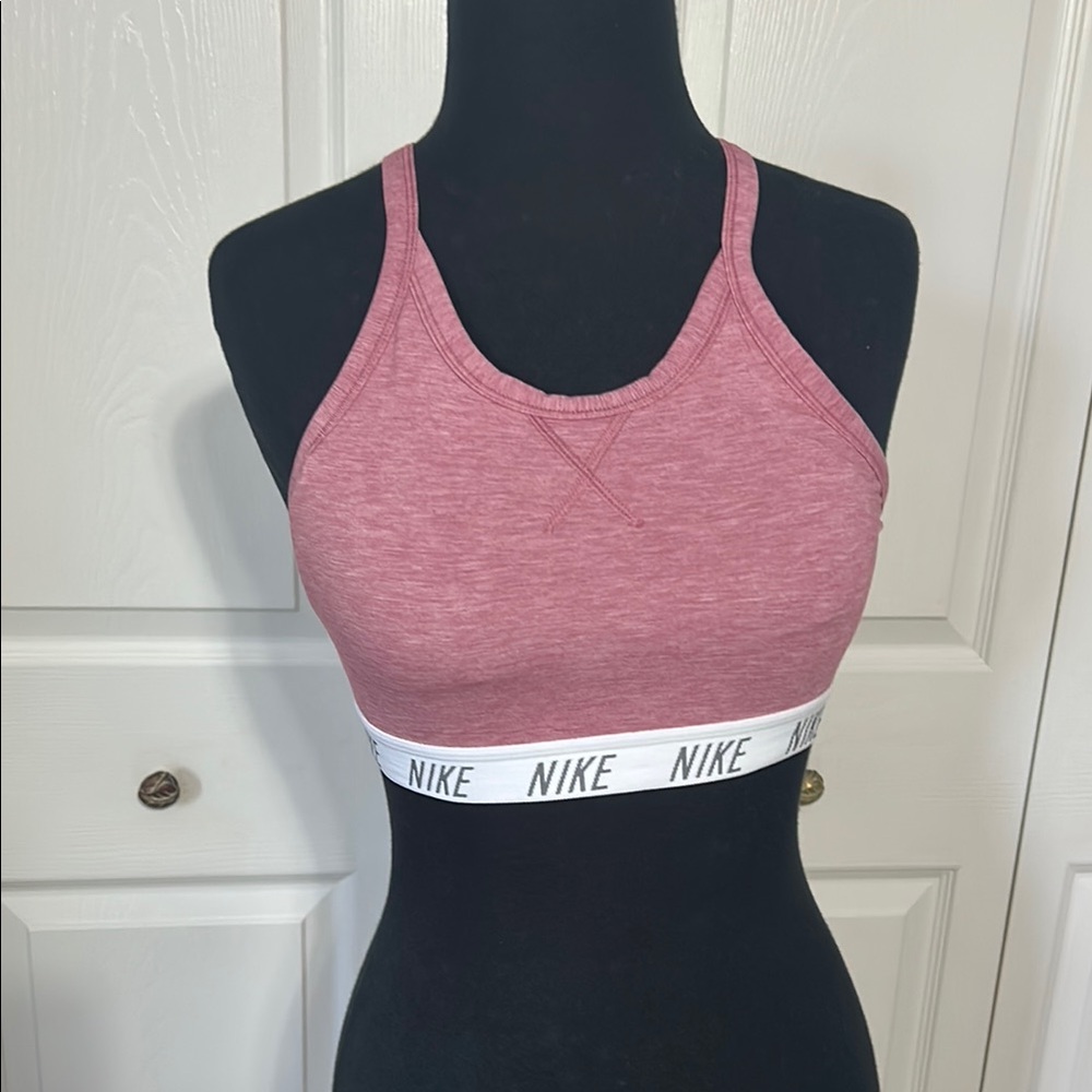 Nike Women's Heathered Mauve Sports Bra